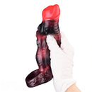 5.98in 7.09in Silicone Tentacle Cock Sleeve Knot Vibrating Hollow Female Dildo