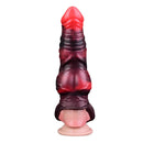 5.98in 7.09in Silicone Tentacle Cock Sleeve Knot Vibrating Hollow Female Dildo