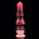 5.98in 7.09in Silicone Tentacle Cock Sleeve Knot Vibrating Hollow Female Dildo
