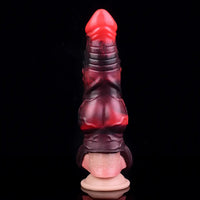 5.98in 7.09in Silicone Tentacle Cock Sleeve Knot Vibrating Hollow Female Dildo