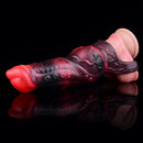5.98in 7.09in Silicone Tentacle Cock Sleeve Knot Vibrating Hollow Female Dildo