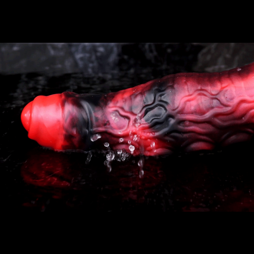 5.98in 7.17in Silicone Tentacle Cock Sleeve Uncut Soft Vibrating Dildo