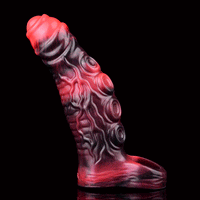 5.98in 7.17in Silicone Tentacle Cock Sleeve Uncut Soft Vibrating Dildo