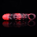 5.98in 7.17in Silicone Tentacle Cock Sleeve Uncut Soft Vibrating Dildo