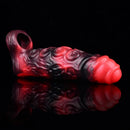 5.98in 7.17in Silicone Tentacle Cock Sleeve Uncut Soft Vibrating Dildo