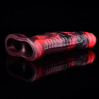 5.98in 7.17in Silicone Tentacle Cock Sleeve Uncut Soft Vibrating Dildo