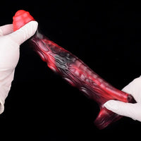 5.98in 7.17in Silicone Tentacle Cock Sleeve Uncut Soft Vibrating Dildo