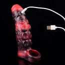 5.98in 7.17in Silicone Tentacle Cock Sleeve Uncut Soft Vibrating Dildo