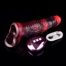 5.98in 7.17in Silicone Tentacle Cock Sleeve Uncut Soft Vibrating Dildo