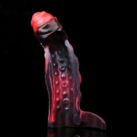 5.98in 7.17in Silicone Tentacle Cock Sleeve Uncut Soft Vibrating Dildo