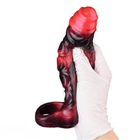 5.98in 7.17in Silicone Tentacle Cock Sleeve Uncut Soft Vibrating Dildo