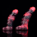 5.98in 7.17in Silicone Tentacle Cock Sleeve Uncut Soft Vibrating Dildo