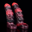5.98in 7.17in Silicone Tentacle Cock Sleeve Uncut Soft Vibrating Dildo