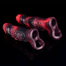 5.98in 7.17in Silicone Tentacle Cock Sleeve Uncut Soft Vibrating Dildo