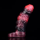 5.98in 7.17in Silicone Tentacle Cock Sleeve Uncut Soft Vibrating Dildo