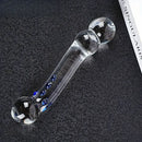 5.98in Clear Glass Double Sided Spiked Dildo Penis Erotic Toy For Men