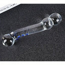 5.98in Clear Glass Double Sided Spiked Dildo Penis Erotic Toy For Men