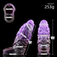 5.98in Dragon Beast Creature Fantasy Hollow Dildo Sleeve For Cock Enlarge
