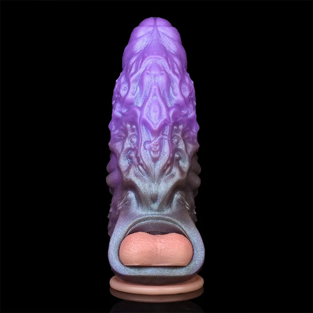 5.98in Dragon Beast Creature Fantasy Hollow Dildo Sleeve For Cock Enlarge