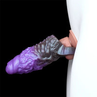 5.98in Dragon Beast Creature Fantasy Hollow Dildo Sleeve For Cock Enlarge