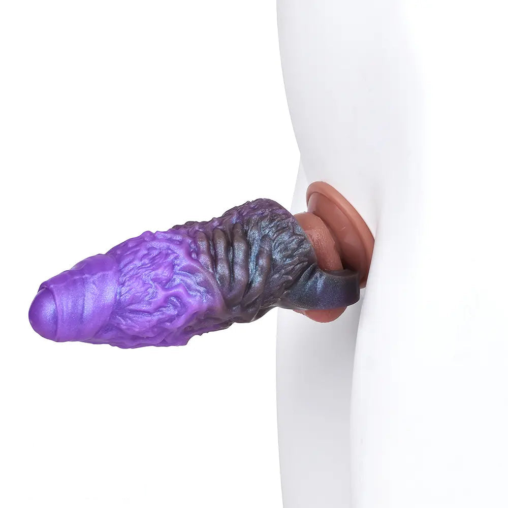 5.98in Dragon Beast Creature Fantasy Hollow Dildo Sleeve For Cock Enlarge