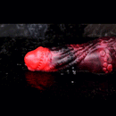 5.98in Silicone Dog Cock Hollow Sleeve Knot Dildo With Cock Ring For Vagina