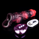 5.98in Silicone Dog Cock Hollow Sleeve Knot Dildo With Cock Ring For Vagina