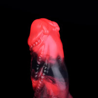 5.98in Silicone Dog Cock Hollow Sleeve Knot Dildo With Cock Ring For Vagina