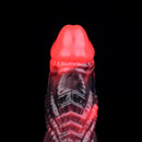 5.98in Silicone Dog Cock Hollow Sleeve Knot Dildo With Cock Ring For Vagina