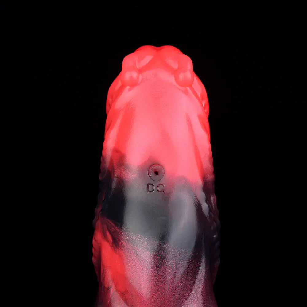 5.98in Silicone Dog Cock Hollow Sleeve Knot Dildo With Cock Ring For Vagina