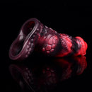 5.98in Silicone Dog Cock Hollow Sleeve Knot Dildo With Cock Ring For Vagina