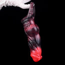 5.98in Silicone Dog Cock Hollow Sleeve Knot Dildo With Cock Ring For Vagina