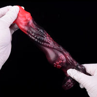 5.98in Silicone Dog Cock Hollow Sleeve Knot Dildo With Cock Ring For Vagina