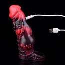 5.98in Silicone Dog Cock Hollow Sleeve Knot Dildo With Cock Ring For Vagina