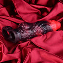 5.98in Silicone Dog Cock Hollow Sleeve Knot Dildo With Cock Ring For Vagina
