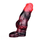 5.98in Silicone Dog Cock Hollow Sleeve Knot Dildo With Cock Ring For Vagina