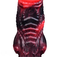 5.98in Silicone Dog Cock Hollow Sleeve Knot Dildo With Cock Ring For Vagina