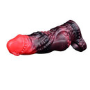 5.98in Silicone Dog Cock Hollow Sleeve Knot Dildo With Cock Ring For Vagina
