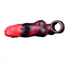 5.98in Silicone Dog Cock Hollow Sleeve Knot Dildo With Cock Ring For Vagina