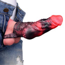 5.98in Silicone Dog Cock Hollow Sleeve Knot Dildo With Cock Ring For Vagina