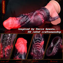 5.98in Silicone Dog Cock Hollow Sleeve Knot Dildo With Cock Ring For Vagina