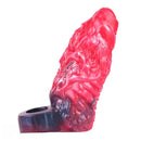 5.98in Uncut Soft Hollow Dildo Built-in keel Vibration Remote Cock Sleeve