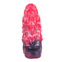 5.98in Uncut Soft Hollow Dildo Built-in keel Vibration Remote Cock Sleeve