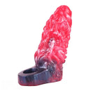 5.98in Uncut Soft Hollow Dildo Built-in keel Vibration Remote Cock Sleeve