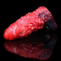 5.98in Uncut Soft Hollow Dildo Built-in keel Vibration Remote Cock Sleeve