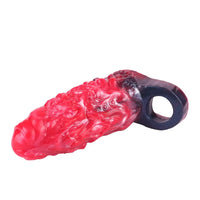 5.98in Uncut Soft Hollow Dildo Built-in keel Vibration Remote Cock Sleeve