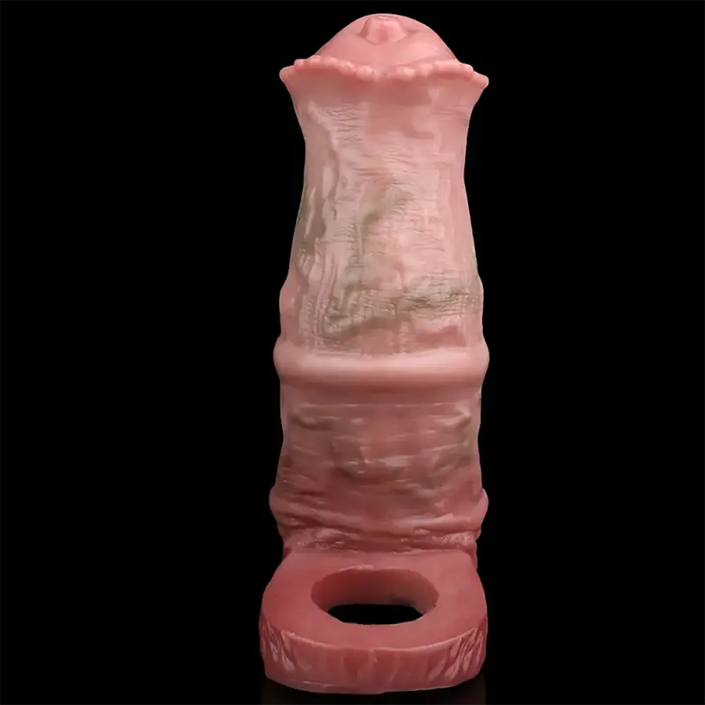 5.9in 6.1in Soft Durable Silicone Penis Thickening Lengthening Dildo Sleeve