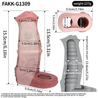5.9in 6.1in Soft Durable Silicone Penis Thickening Lengthening Dildo Sleeve