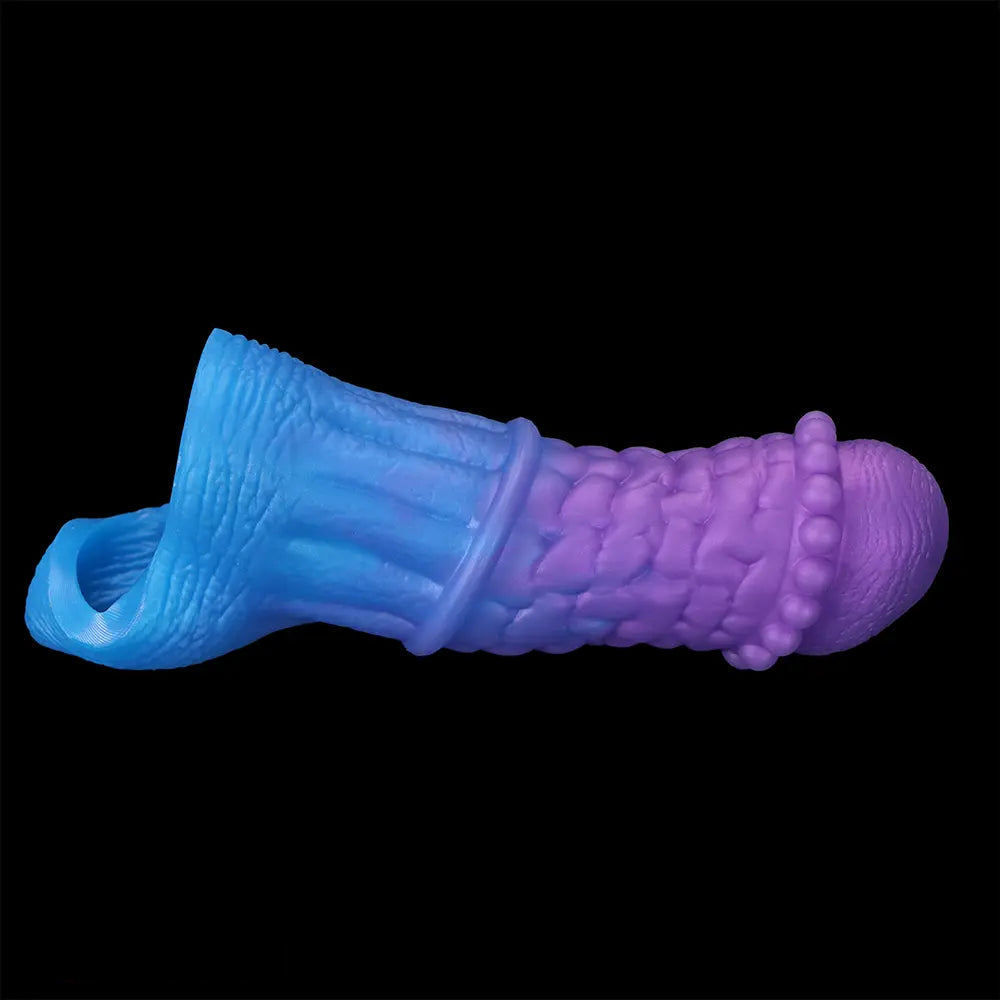 5.9in 6.29in 6.69in Hollow Spiked Horse Dildo Sleeve For Prostate Stimulation