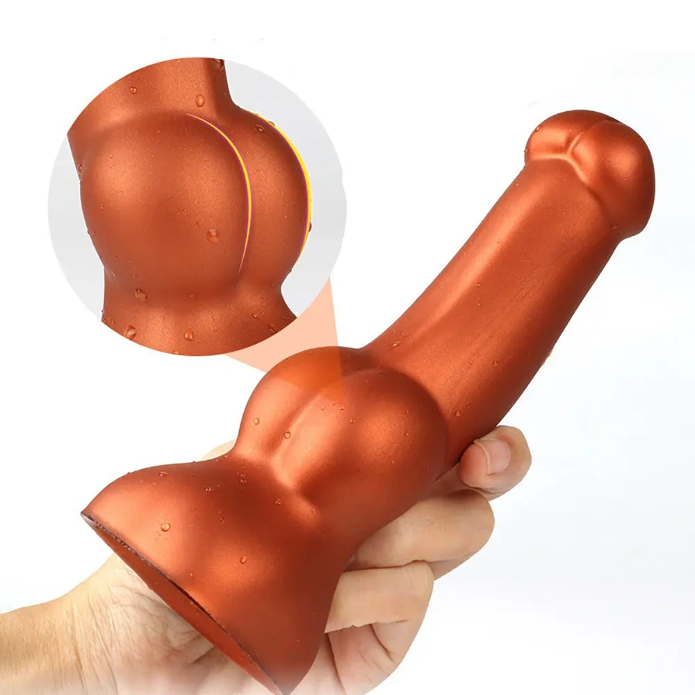 5.9in 6.3in 7.09in Silicone Soft Dog Cock Dildo For Increased Sex